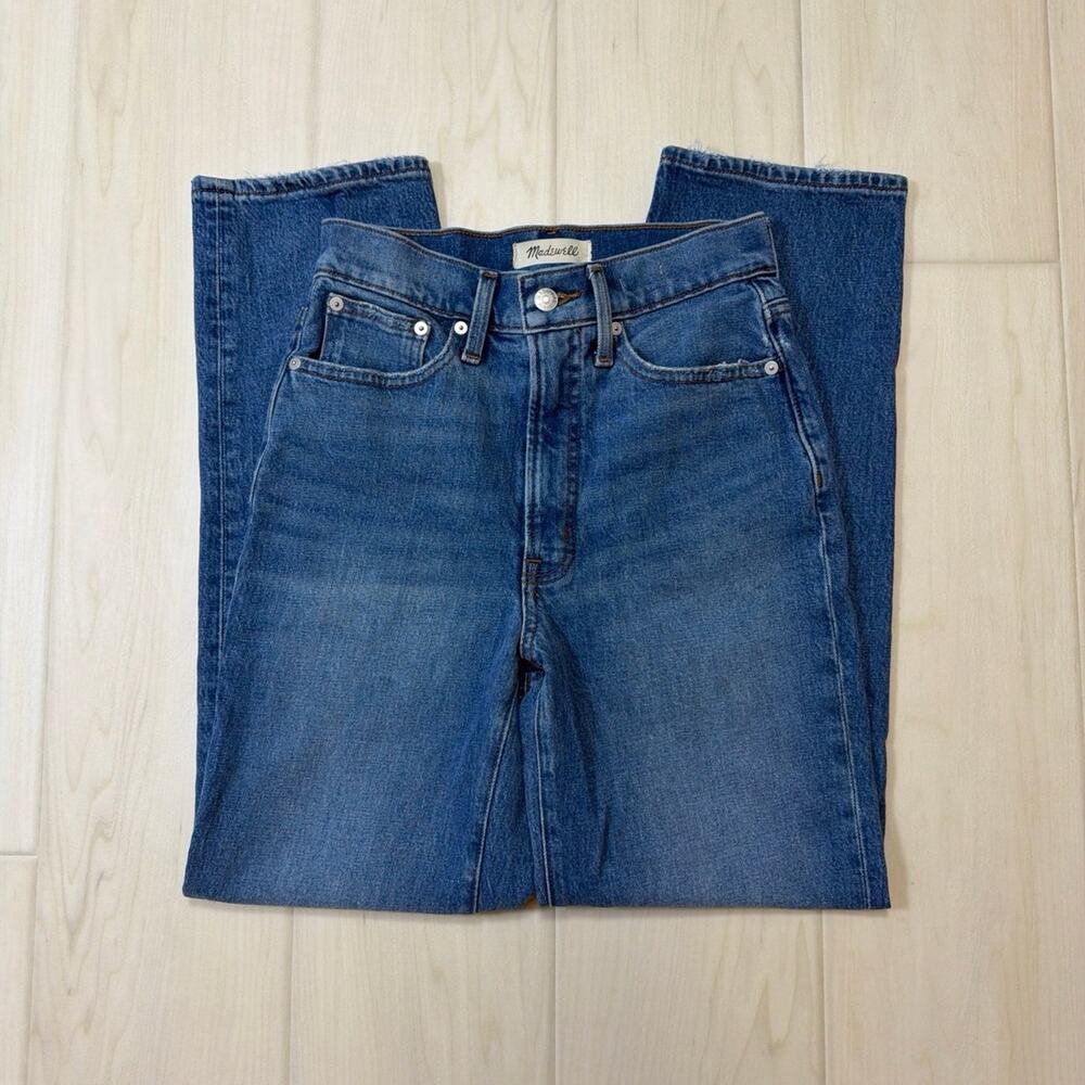 Madewell Mayfield Wash The Perfect Vintage High Rise Straight Leg Jeans Size 25